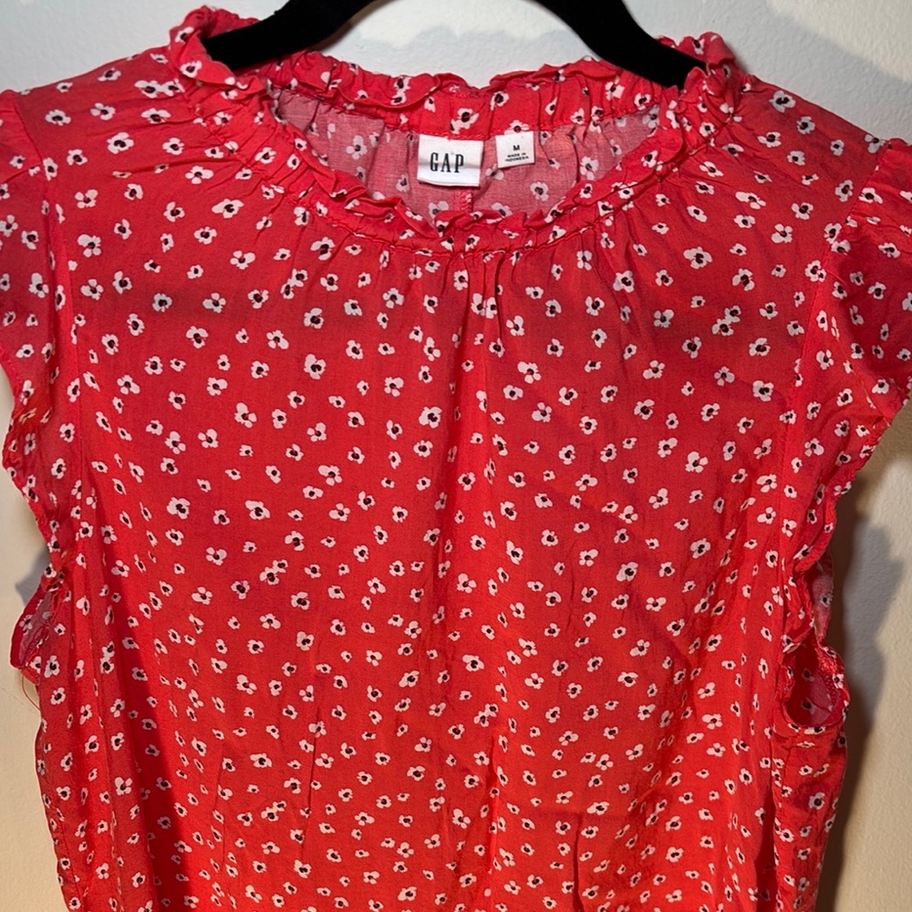 GAP Ruffled Blouse with Peter Pan Collar - Picture 3 of 12